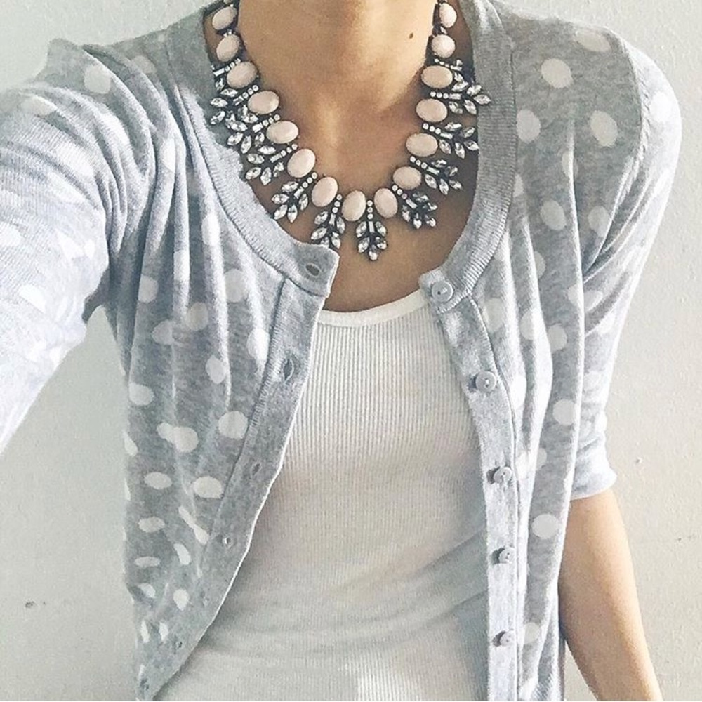 *BOGO* peach statement collar